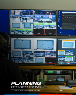 Planning des diffusions - Compétitions du week-end