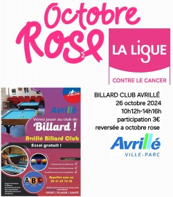 Opération Octobre Rose à l'ABC Avrillé Billard Club