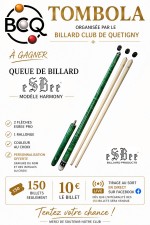 Le Billard Club de Quetigny lance une tombola pour soutenir son équipe de 3 Bandes – Fédérale 1